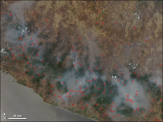 Fires in Mexico’s Sierra Madre del Sur