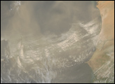 Dust Storm Off the Coast of Western Africa