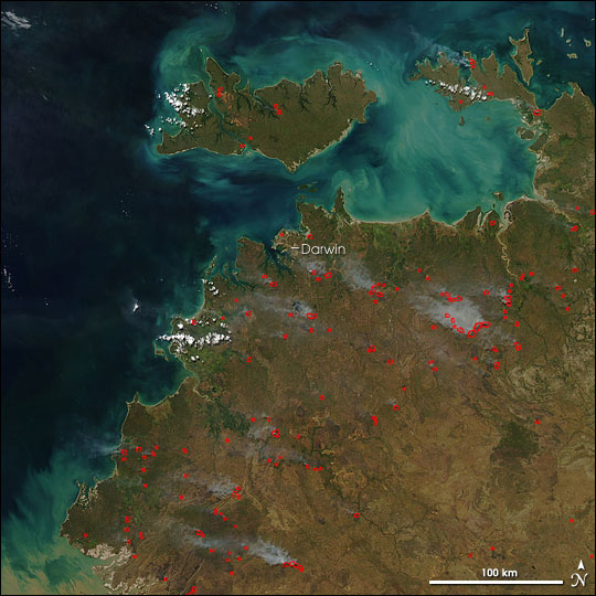 Fires in Northern Territory, Australia