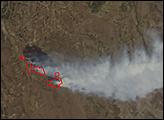 Fire on Kamchatka Peninsula