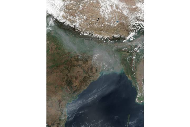 Haze over the Ganges Valley and the Bay of Bengal - selected image