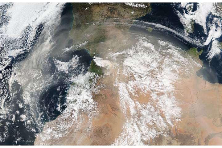 Dust storm across North Africa - selected child image