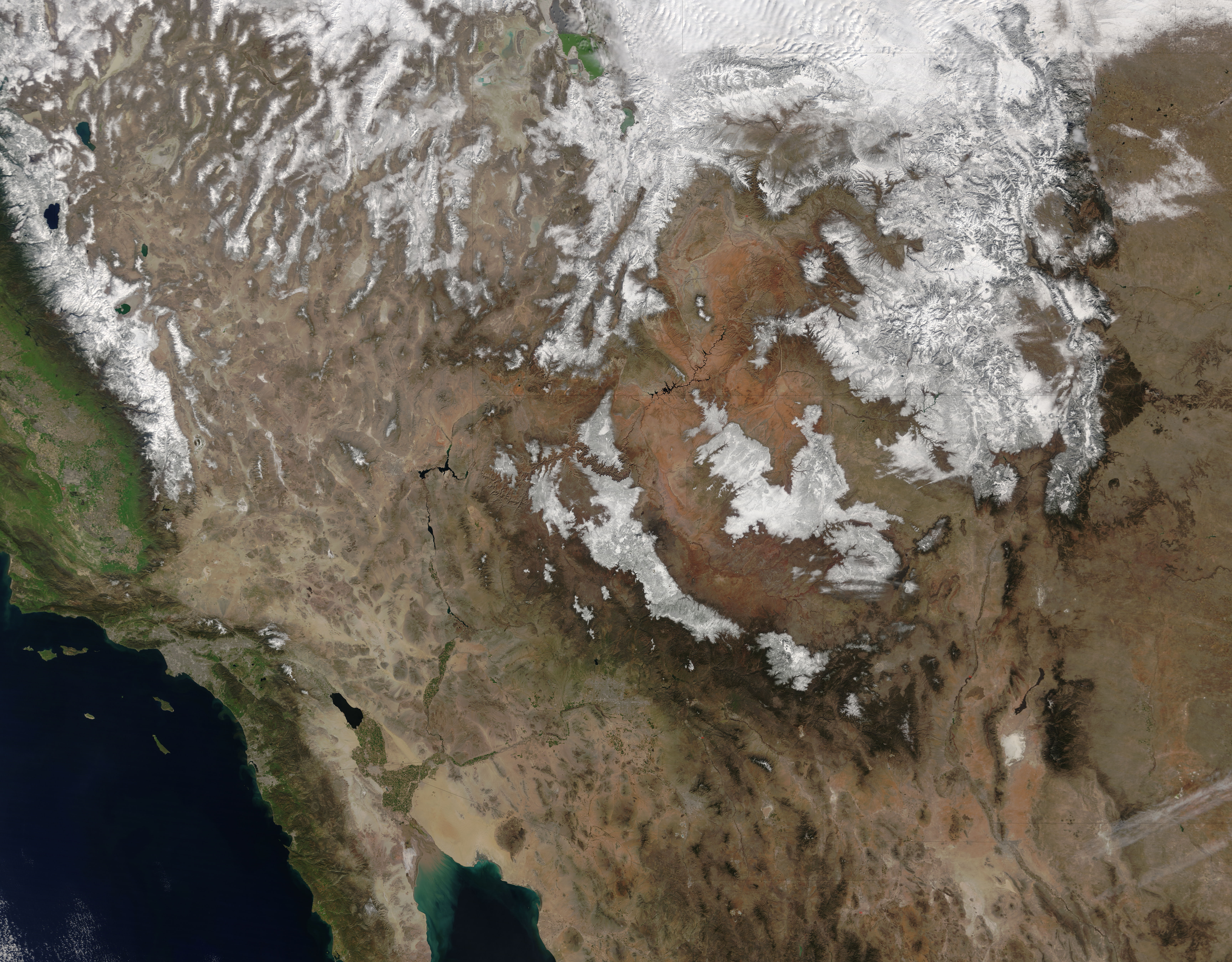 Snow across the southwestern United States - related image preview