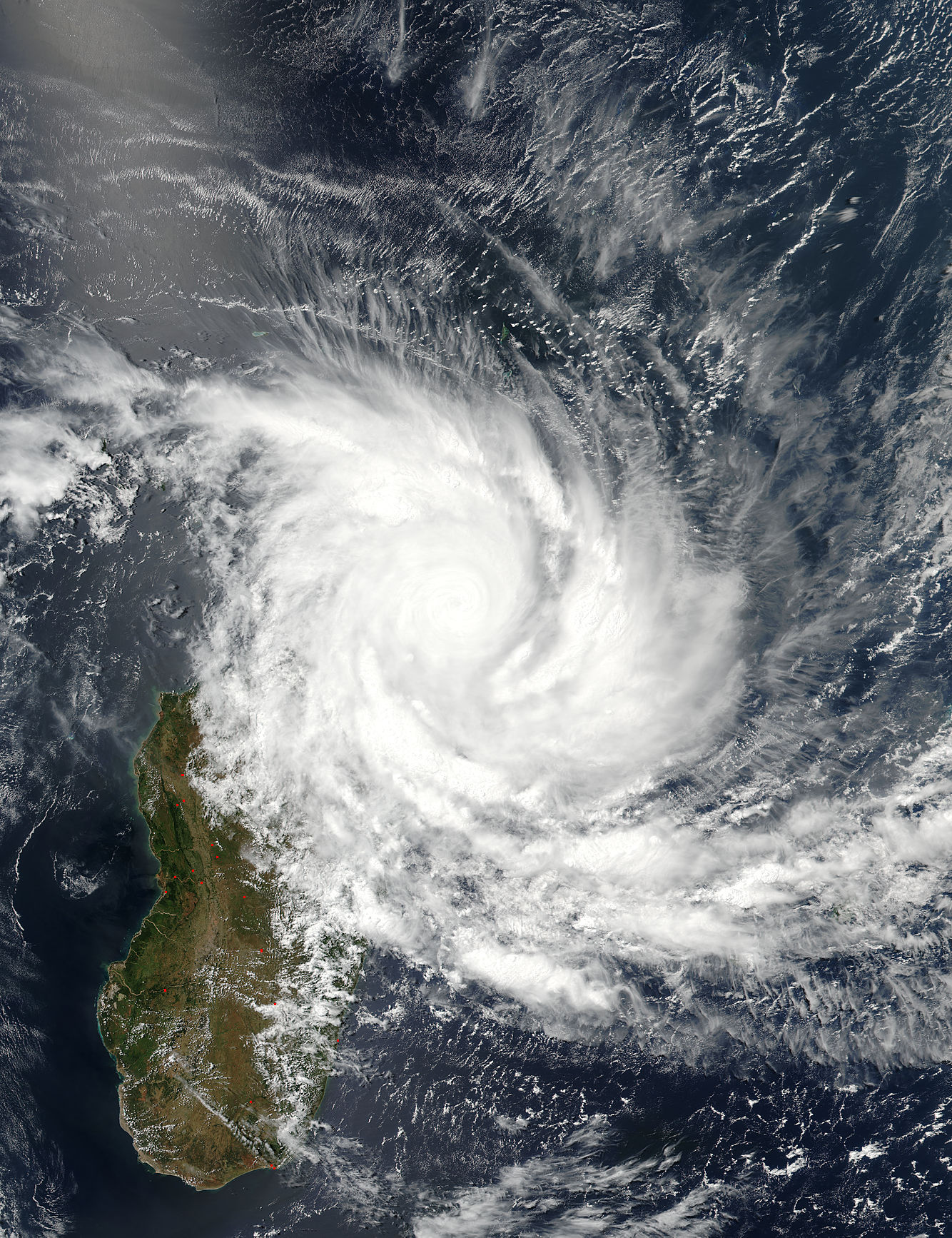 Tropical Cyclone Enawo (09S) over Madagascar - related image preview