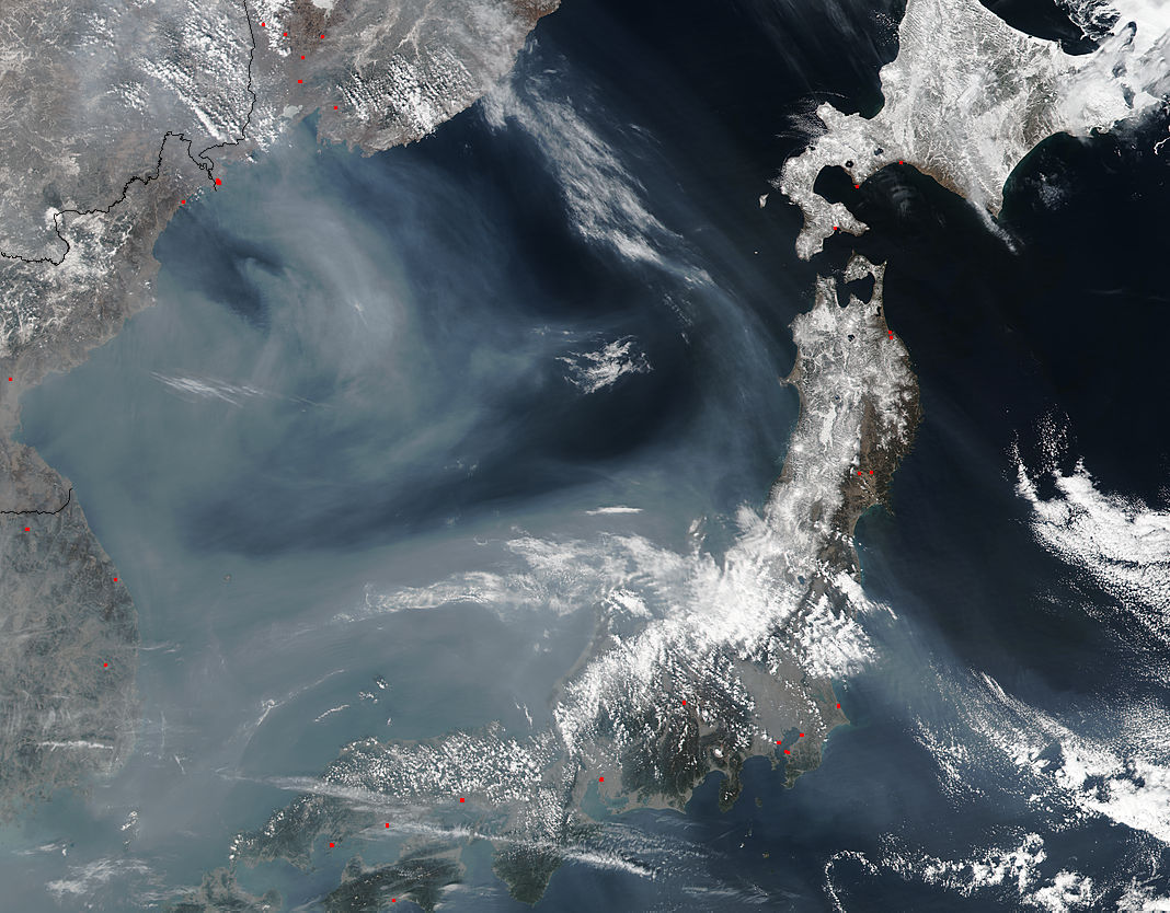 Smoke over the Sea of Japan - related image preview