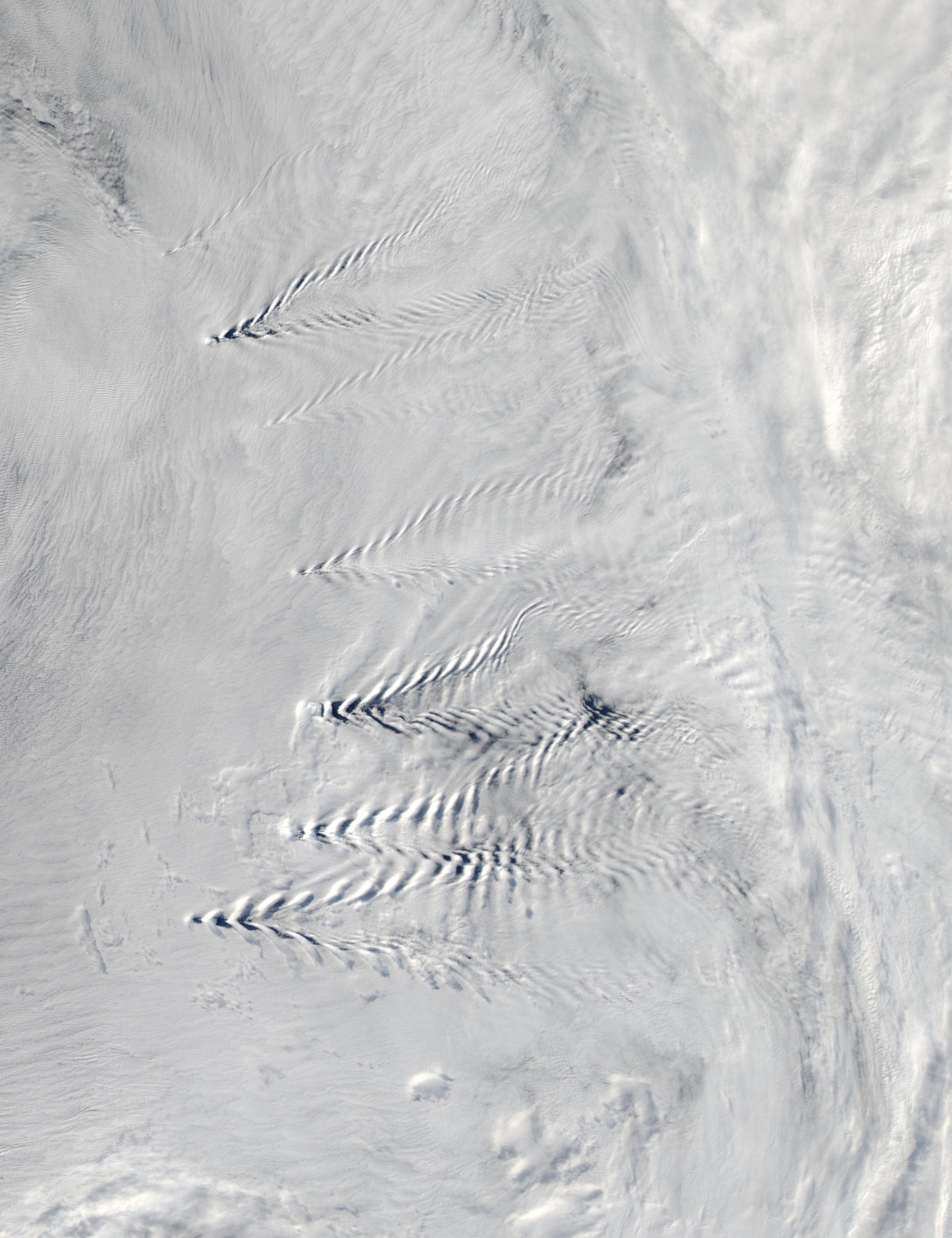 Ship-wave-shape wave clouds induced by South Sandwich Islands - related image preview