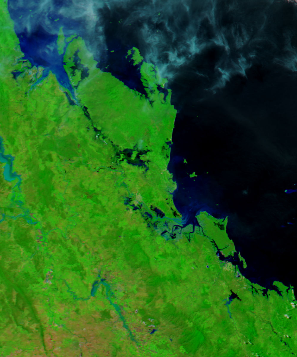 Flooding in Queensland, Australia (false color) - related image preview