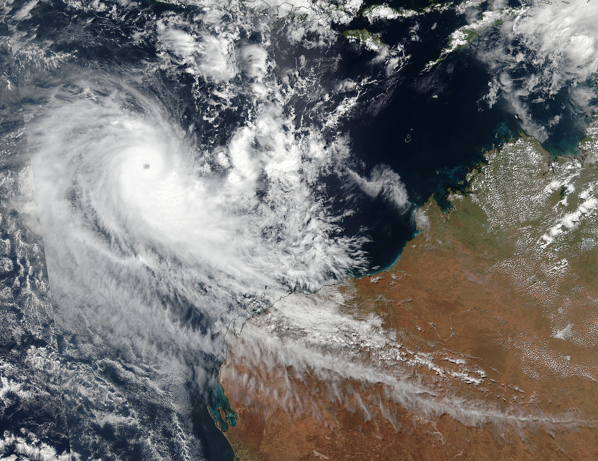 Tropical Cyclone Ernie (15S) off Australia - related image preview
