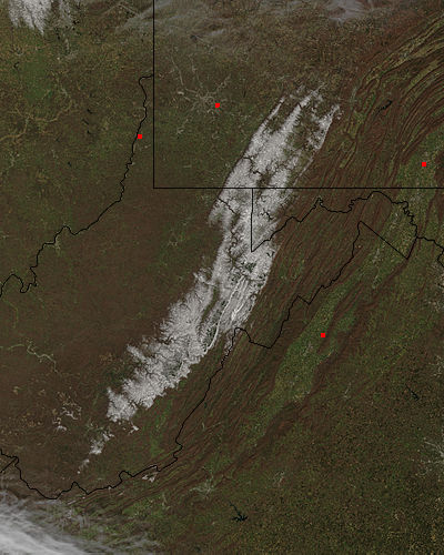 Spring snow in the Appalachians - image thumbnail