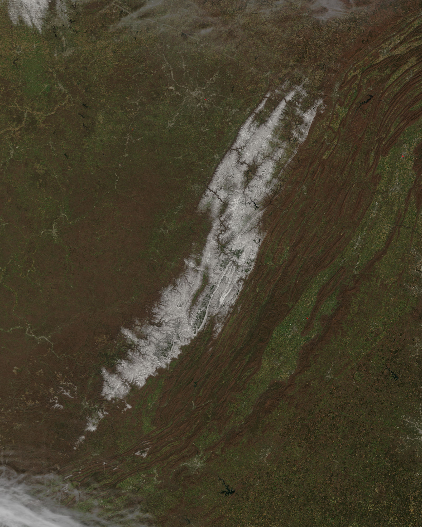 Spring snow in the Appalachians - related image preview