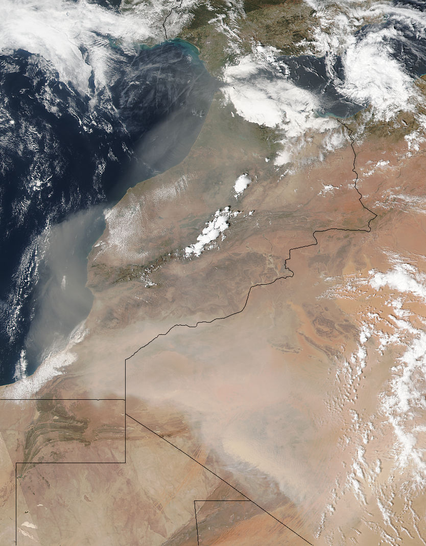 Dust storm over northwest Africa - related image preview