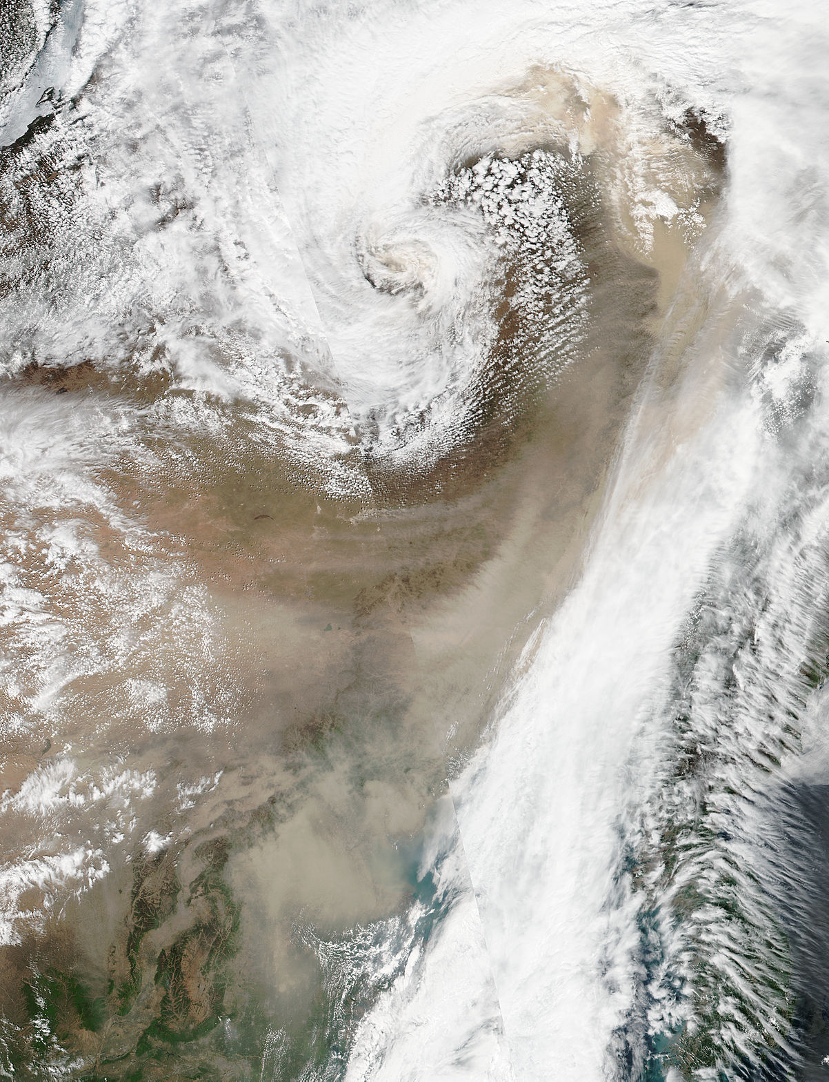 Gobi dust over eastern China - related image preview