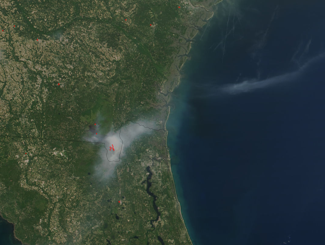 West Mims Fire, Georgia - related image preview