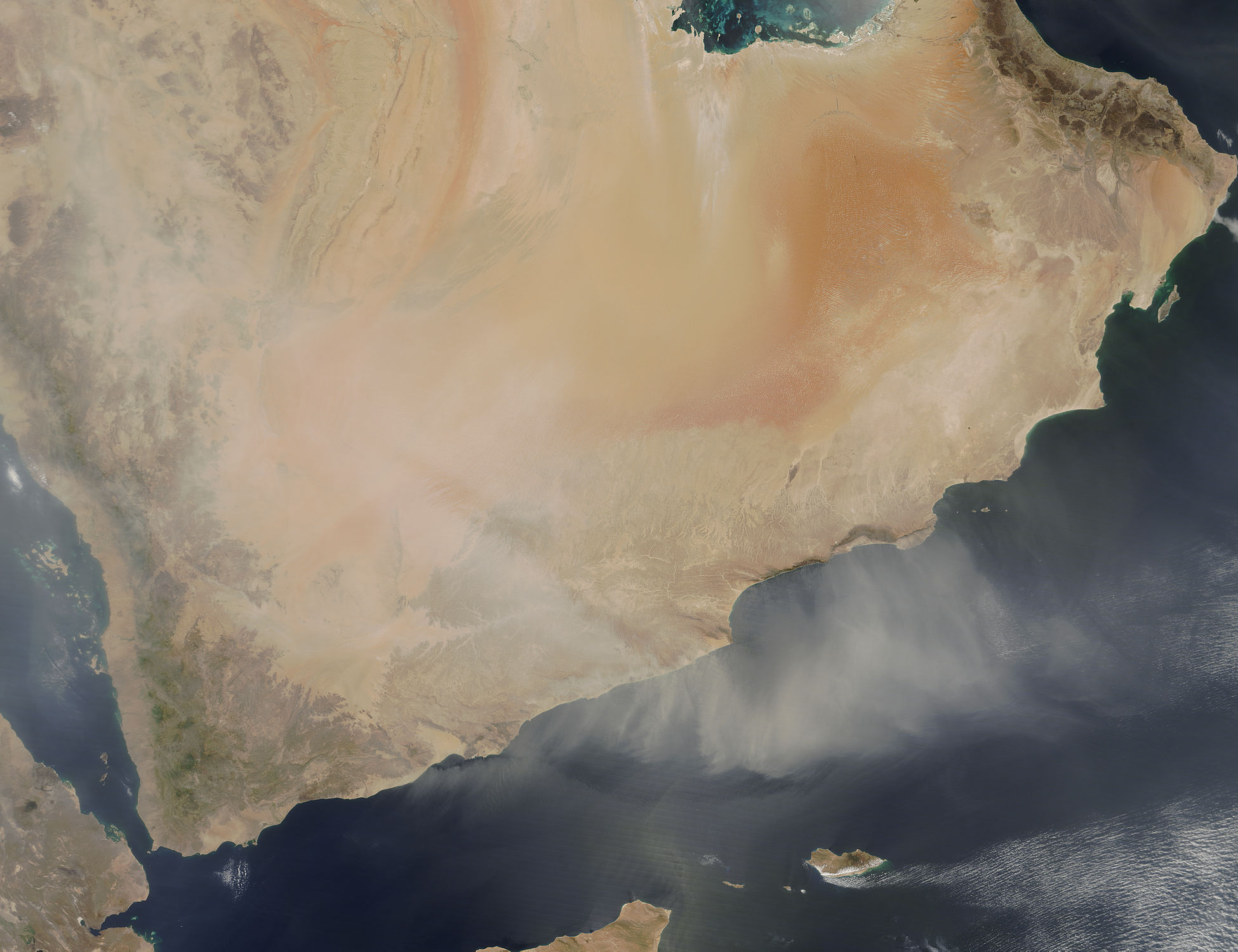 Dust storms over the Arabian Peninsula - related image preview