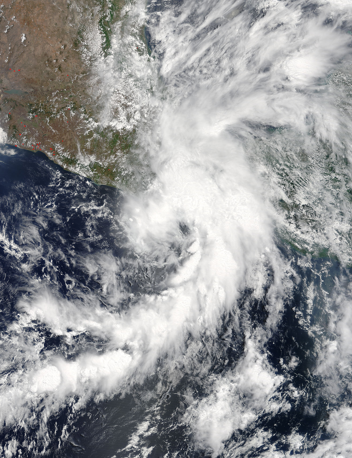 Tropical Storm Beatriz (02E) over Central America - related image preview