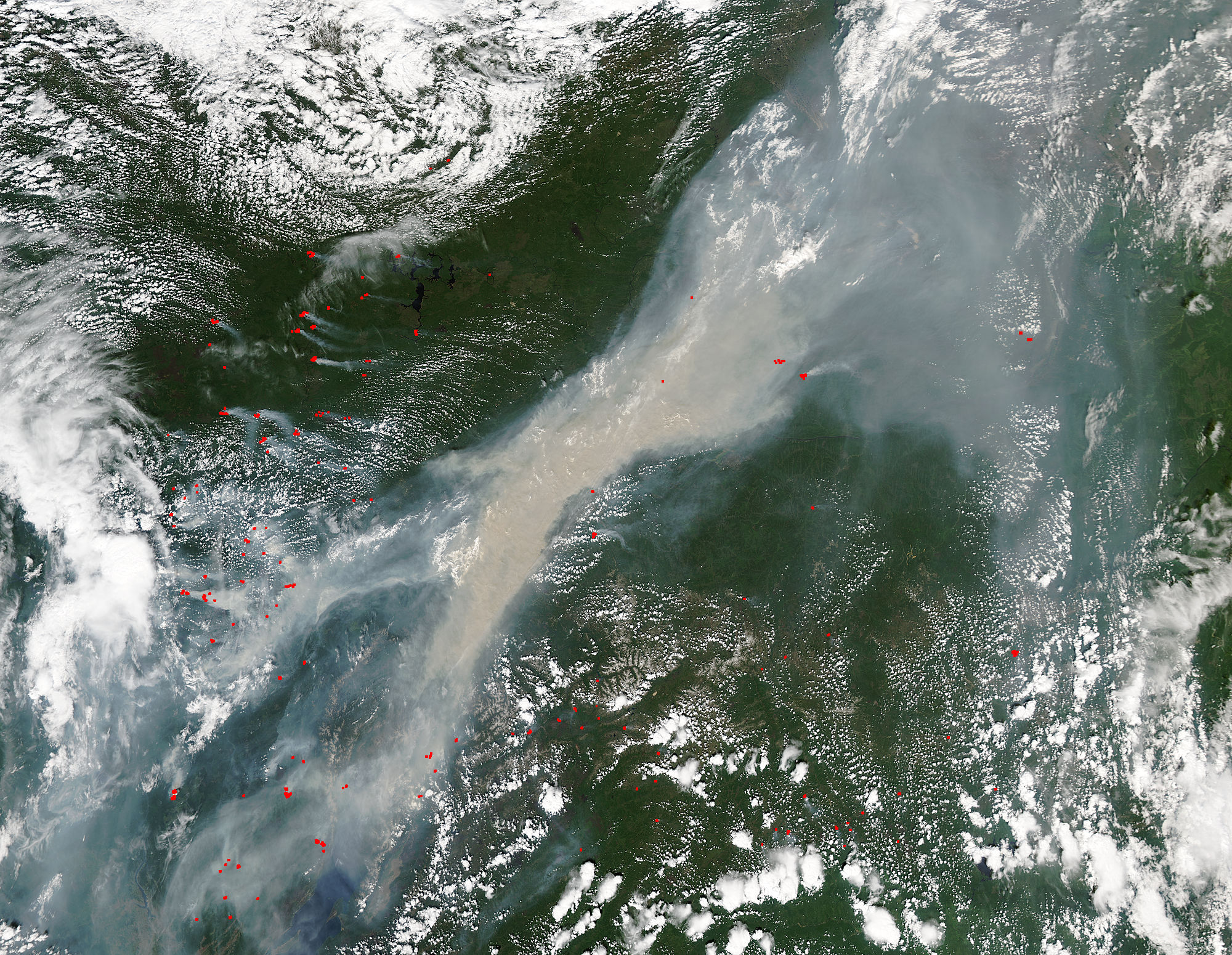 Smoke and fires in central Russia - related image preview