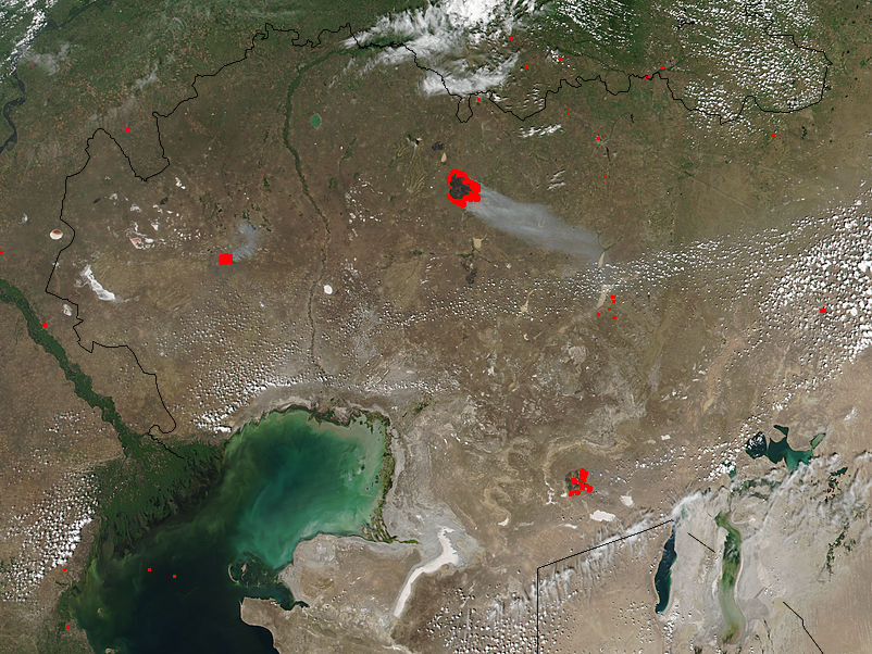 Fires in western Kazakhstan - related image preview