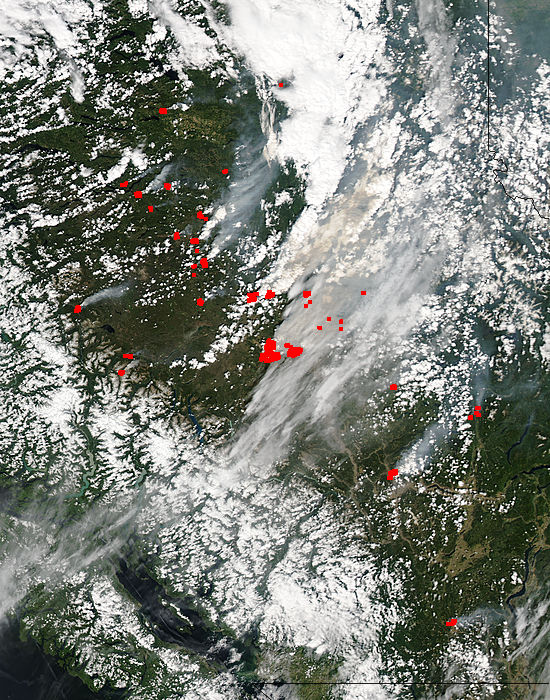 Fires and smoke in British Columbia - related image preview