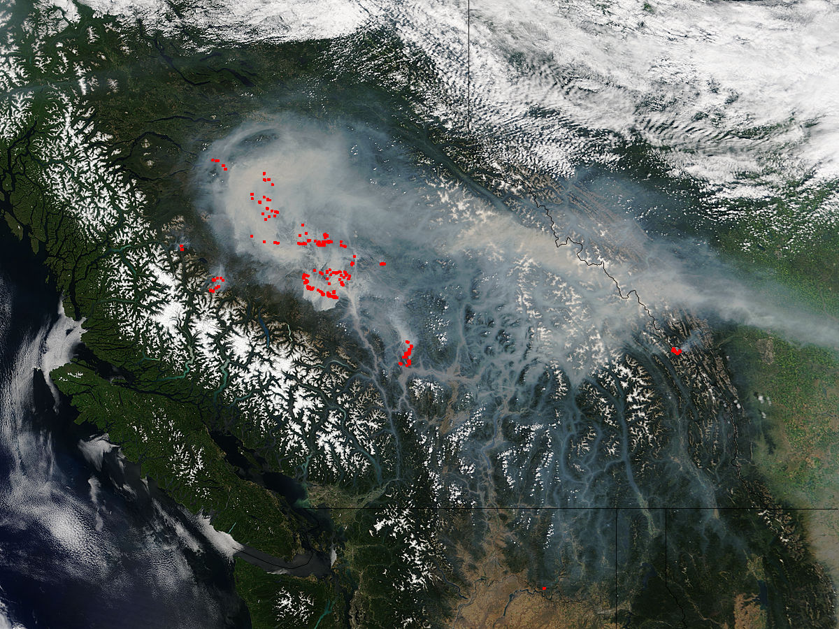 Smoke and fires in British Columbia - related image preview