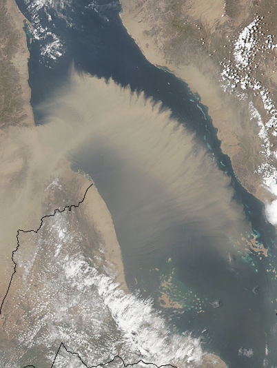 Dust storm over the Red Sea (afternoon SNPP overpass) - related image preview