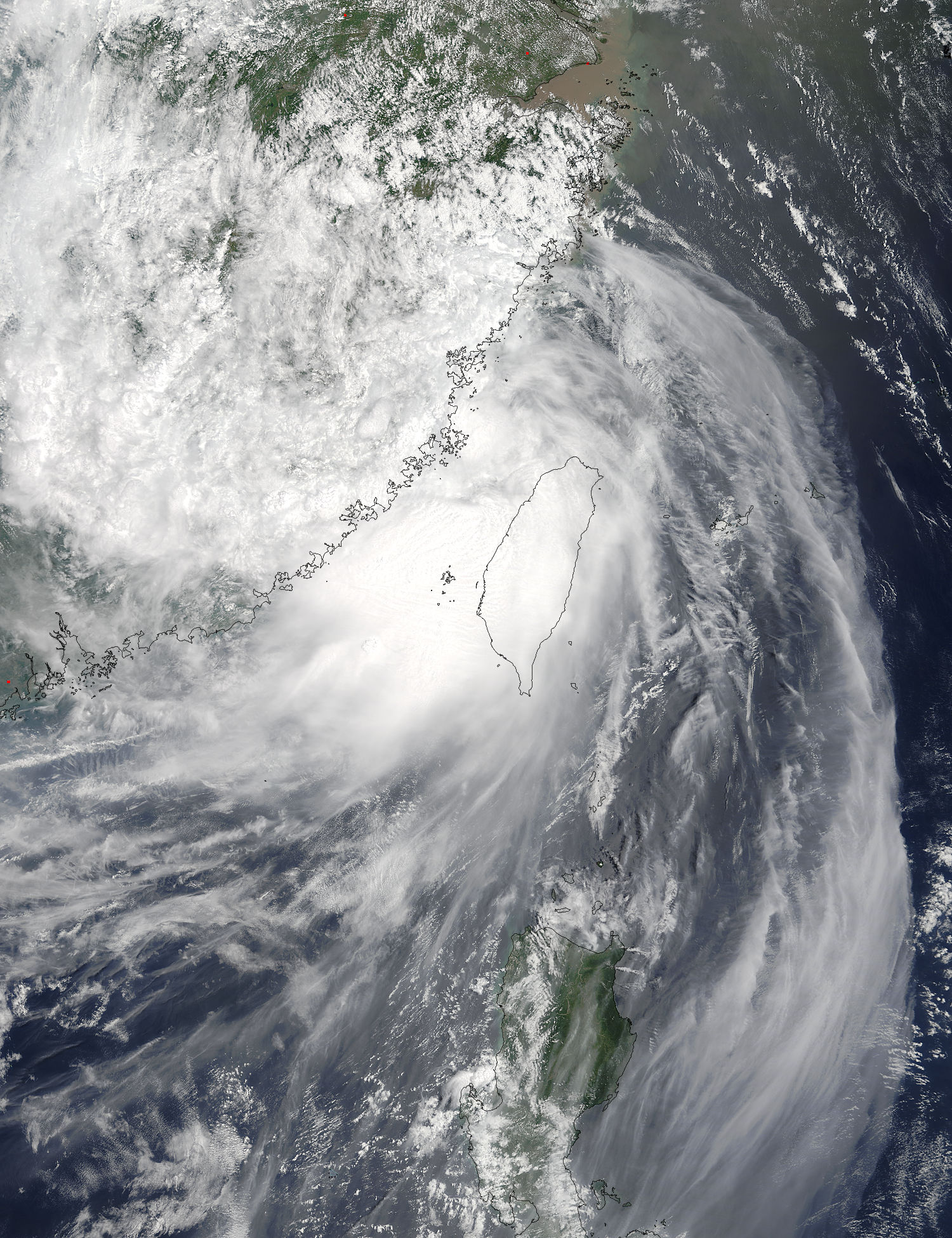 Tropical Storm Haitang (12W) over Taiwan - related image preview