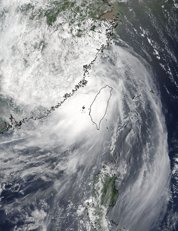Tropical Storm Haitang (12W) over Taiwan - related image preview