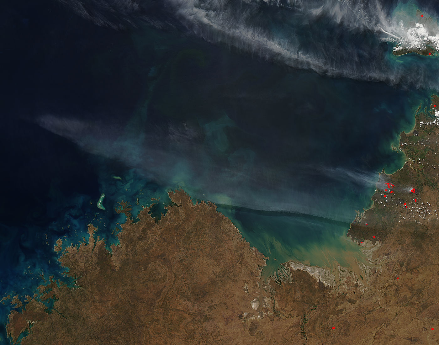 Fires and smoke in northern Australia - related image preview