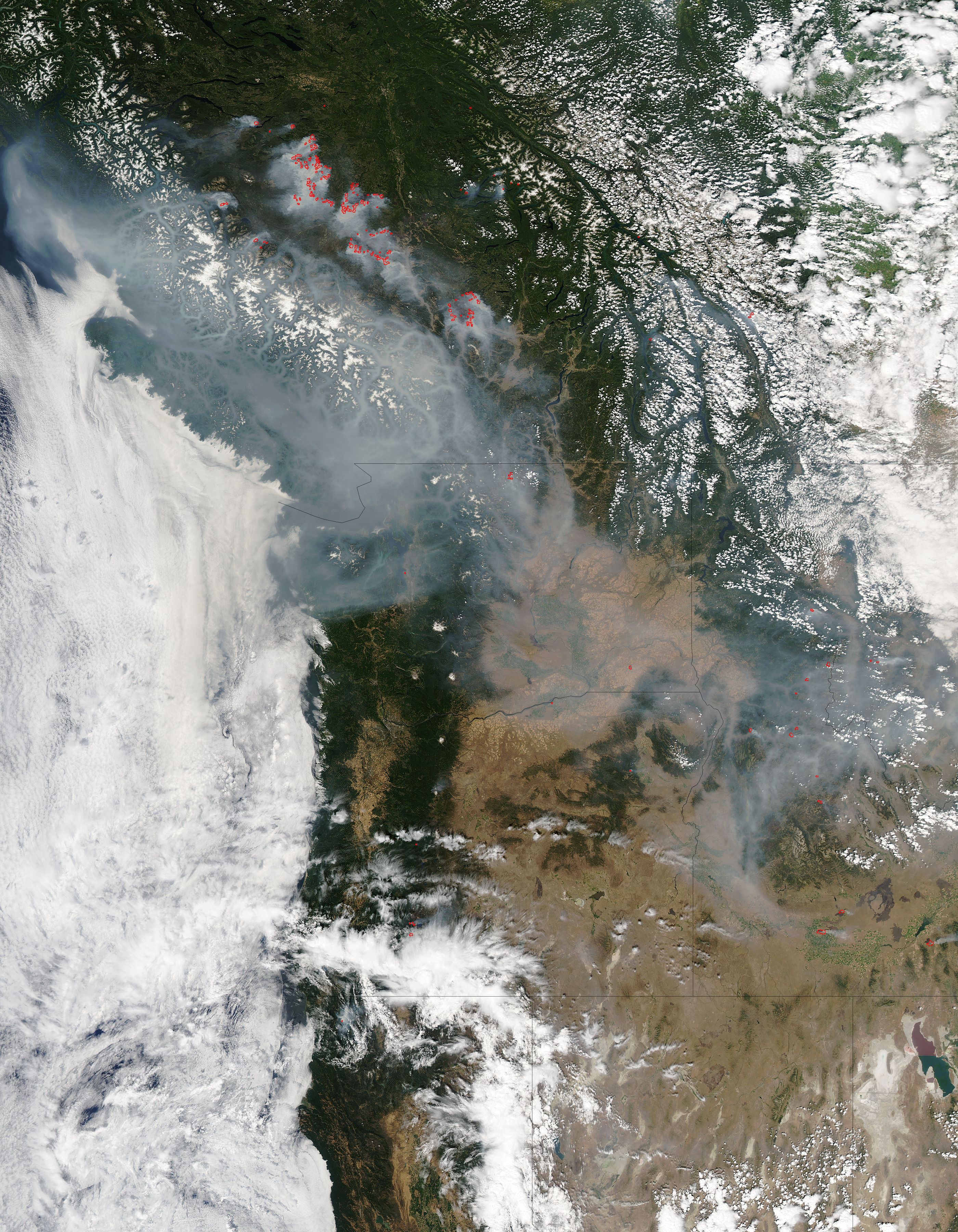 Fires in western Canada and United States - related image preview
