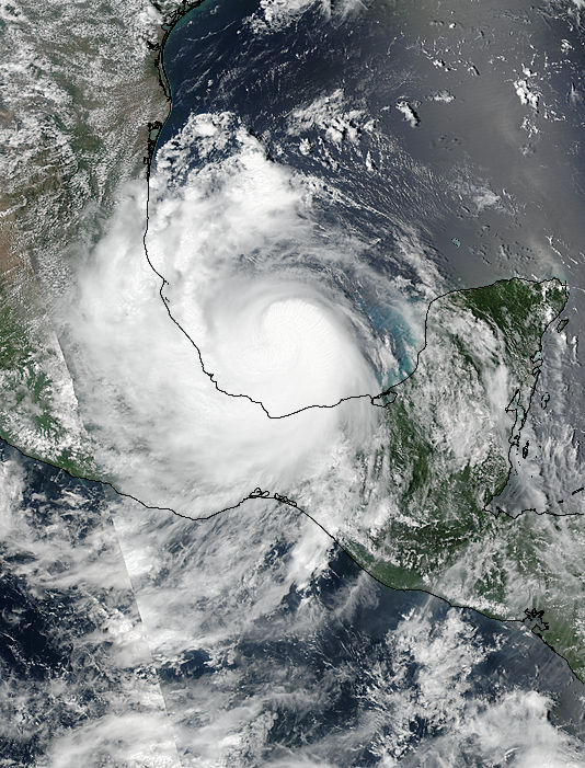 Hurricane Franklin (07L) over Mexico - related image preview