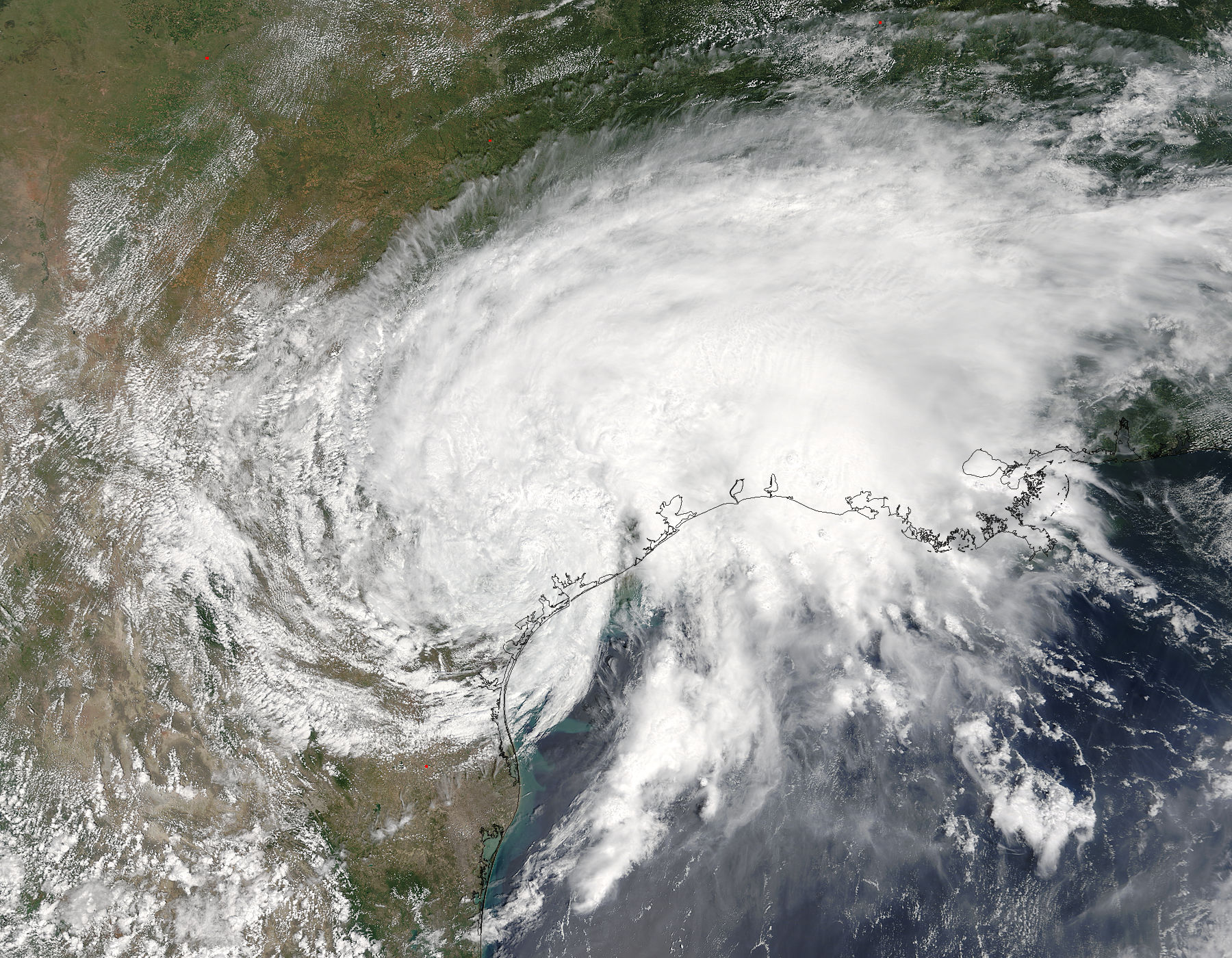 Tropical Storm  Harvey (09L) over Texas - related image preview