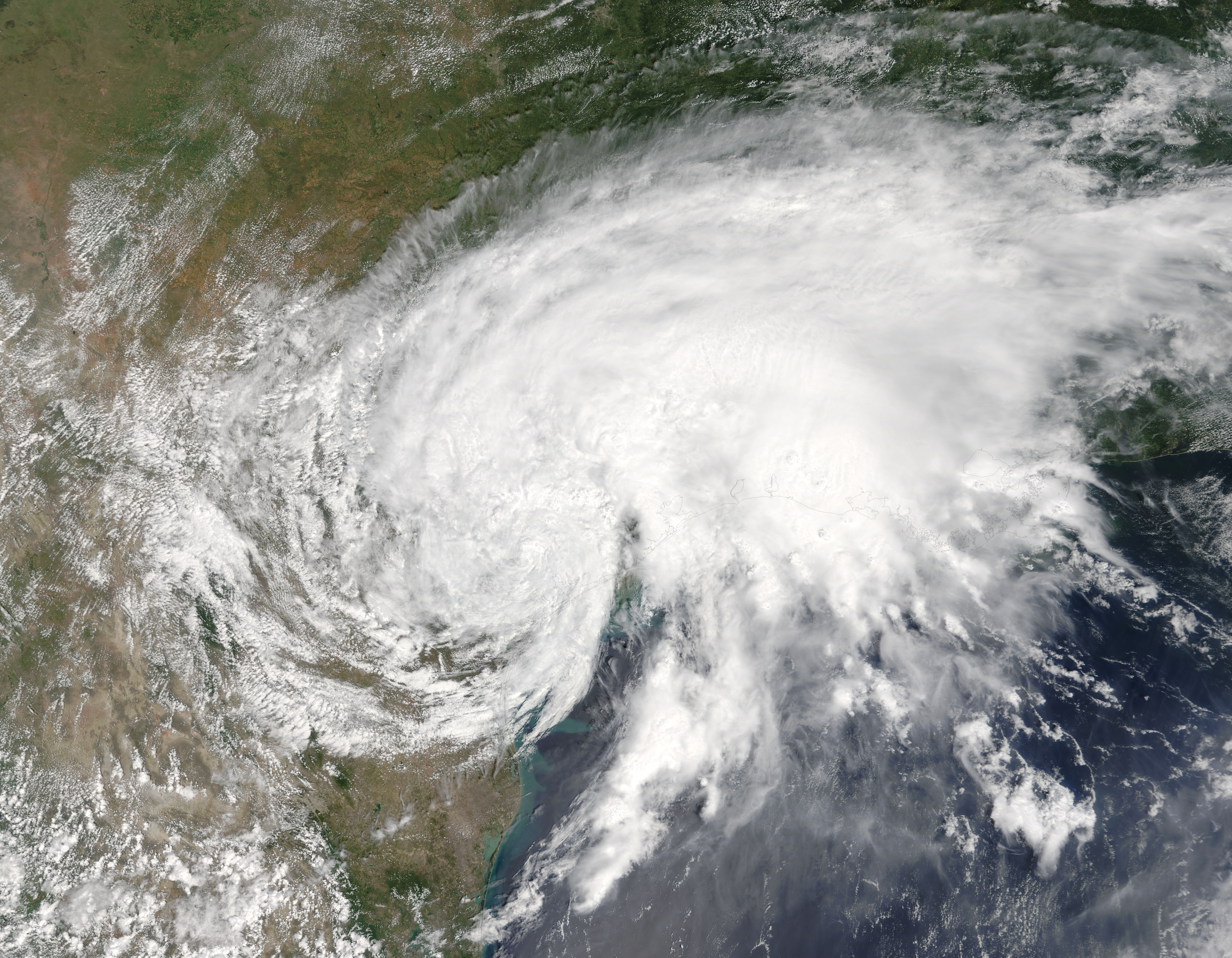 Tropical Storm  Harvey (09L) over Texas - related image preview