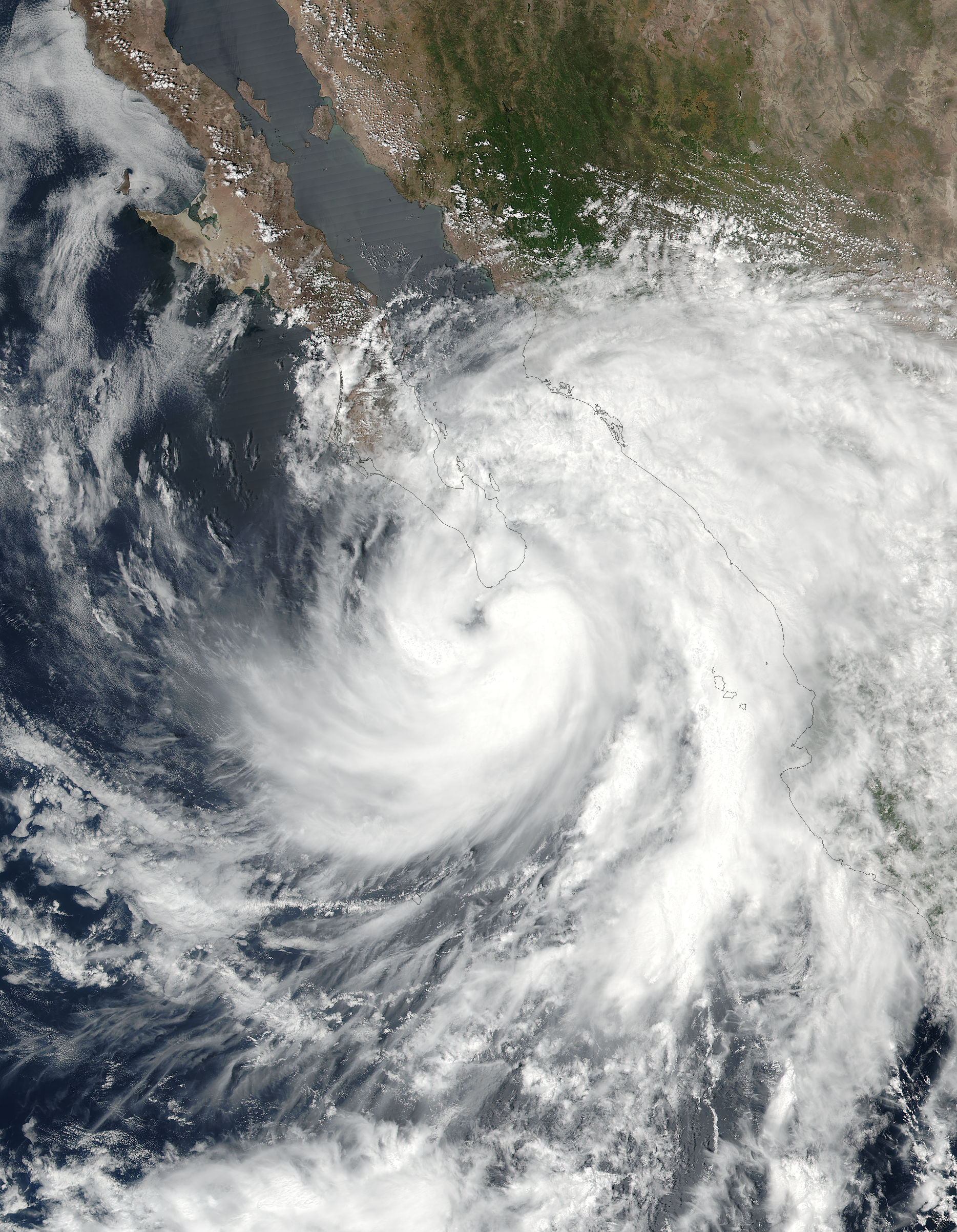 Tropical Storm Lidia (14E) over western Mexico - related image preview