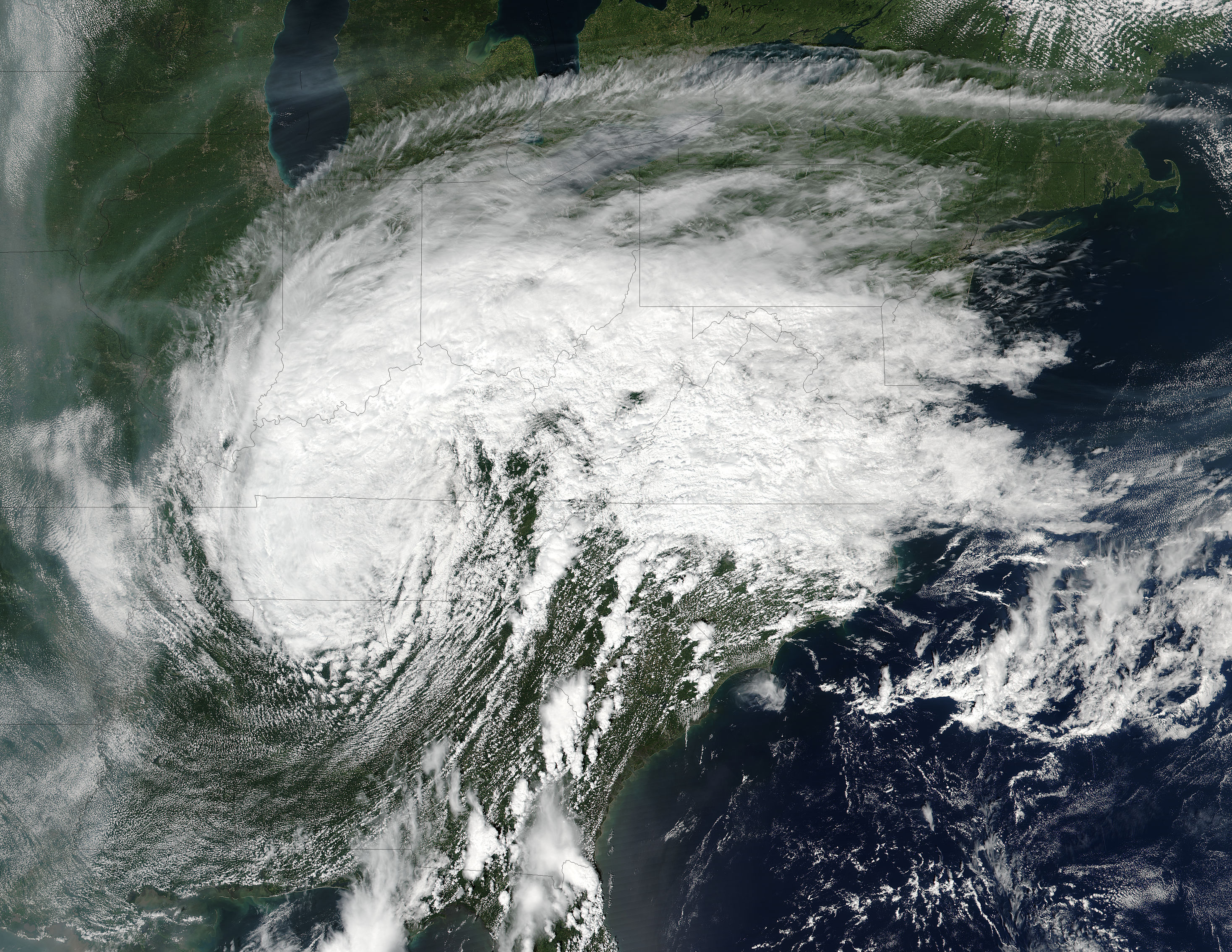 Post-Tropical Cyclone Harvey (09L) over southcentral United States - related image preview