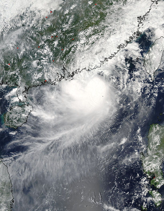 Tropical Storm Manwar (18W) approaching China - related image preview