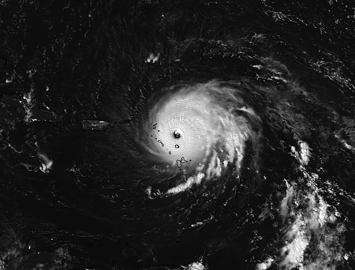 Hurricane Irma (11L) over the Leeward Islands (Day/Night Band) - related image preview