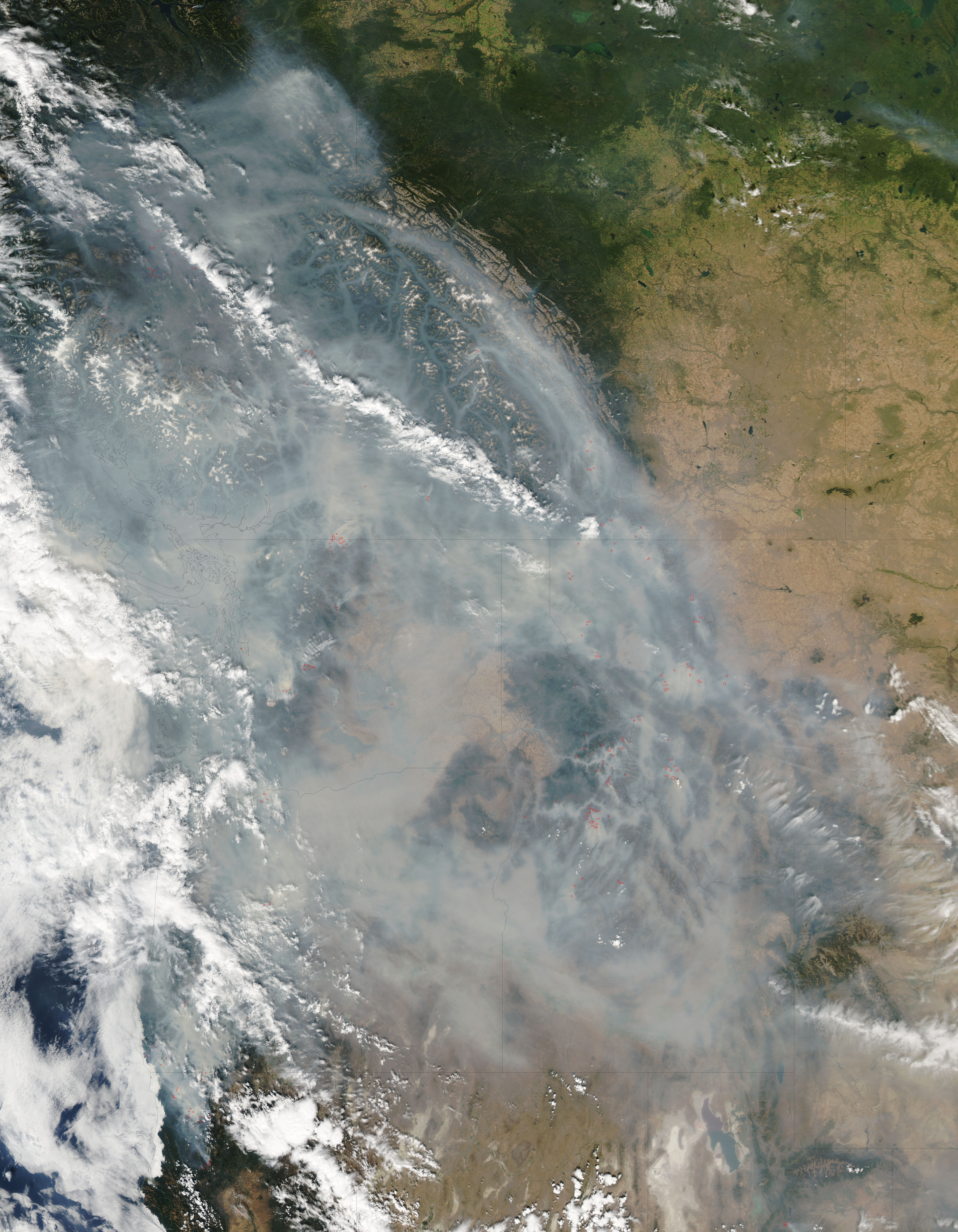 Fires and smoke in the Pacific Northwest - related image preview