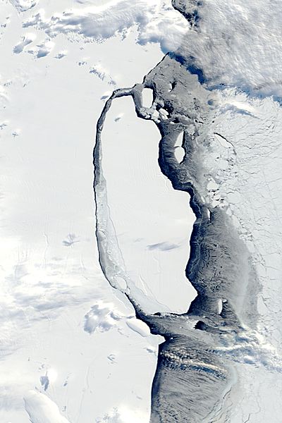 Iceberg A68A off the Larsen C ice shelf, Antarctica - related image preview