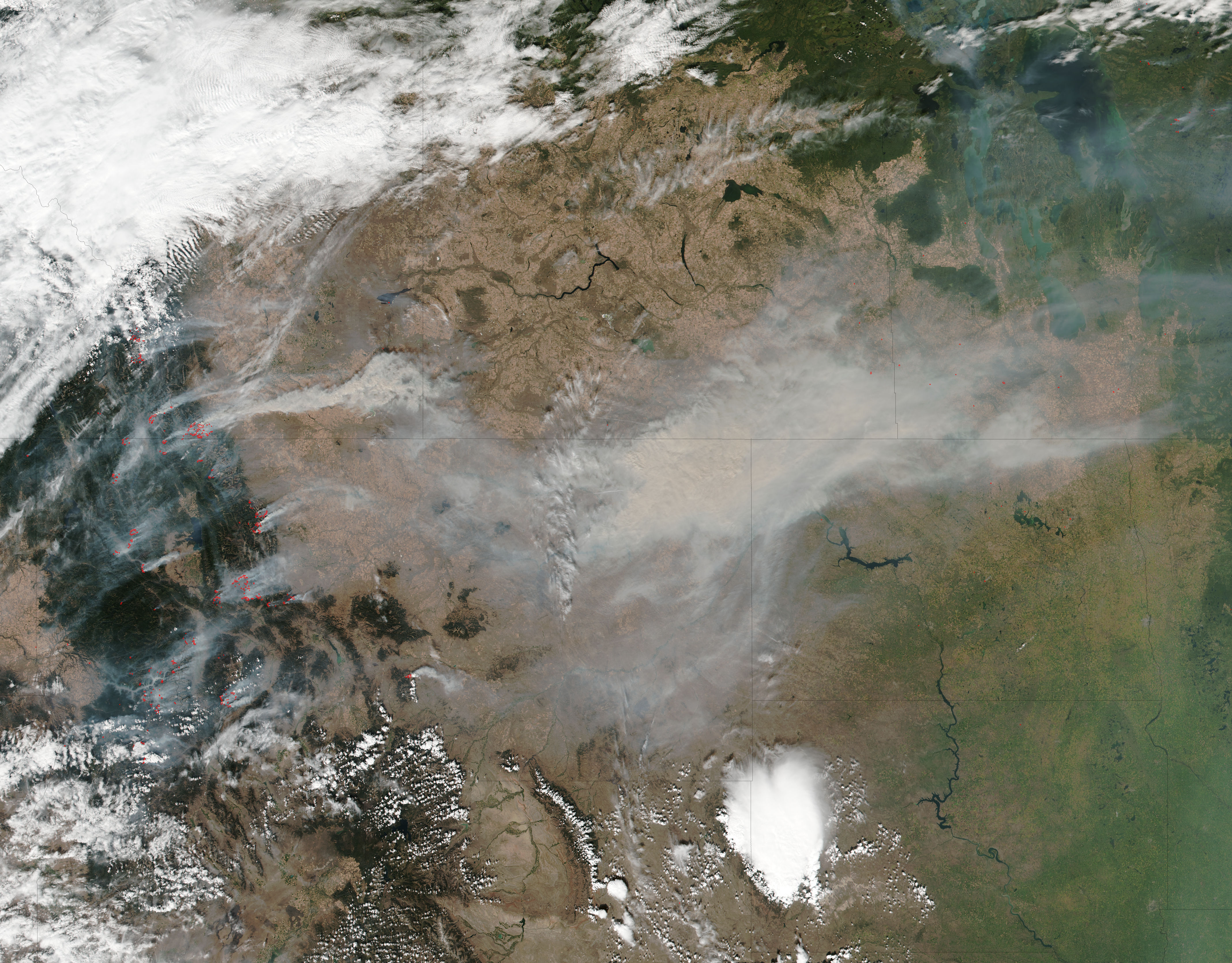 Fires and smoke across the western United States - related image preview