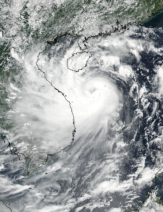 Typhoon Doksuri (21W) approaching Indochina - related image preview