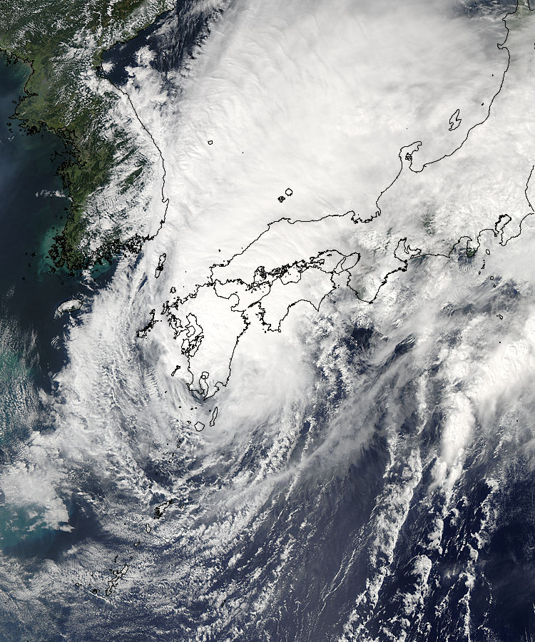 Tropical Storm Talim (20W) over Japan - related image preview