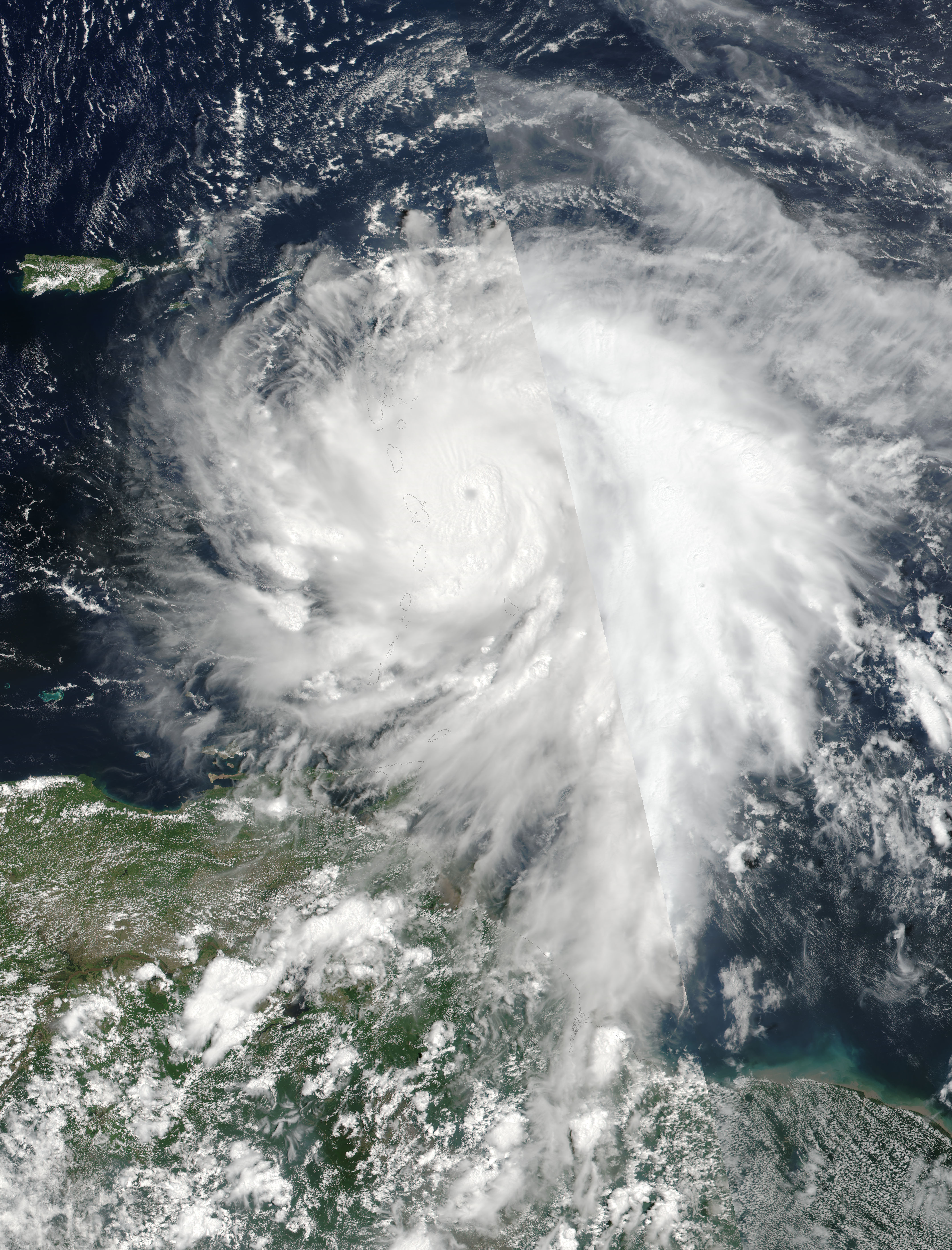 Hurricane Maria (15L) over the Leeward Islands - related image preview