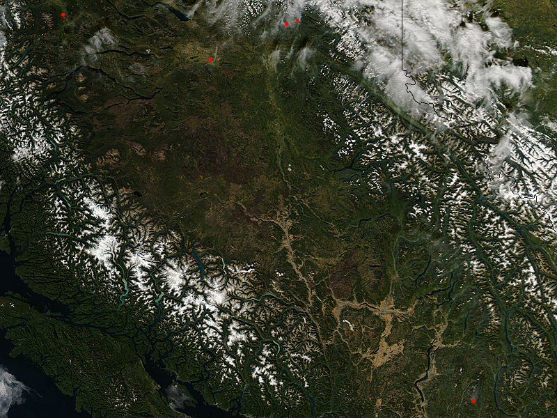 Burn scars in British Columbia (true color) - related image preview