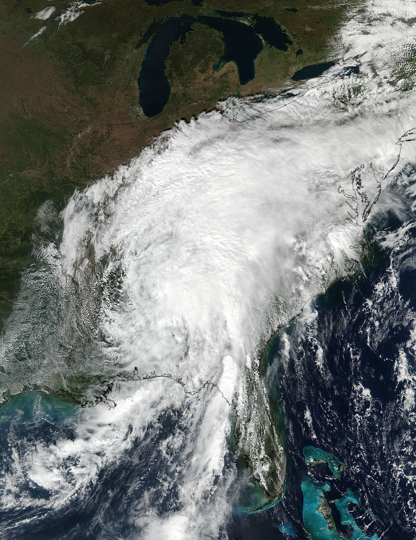 Tropical Depression Nate (16L) over the southeastern United States - related image preview