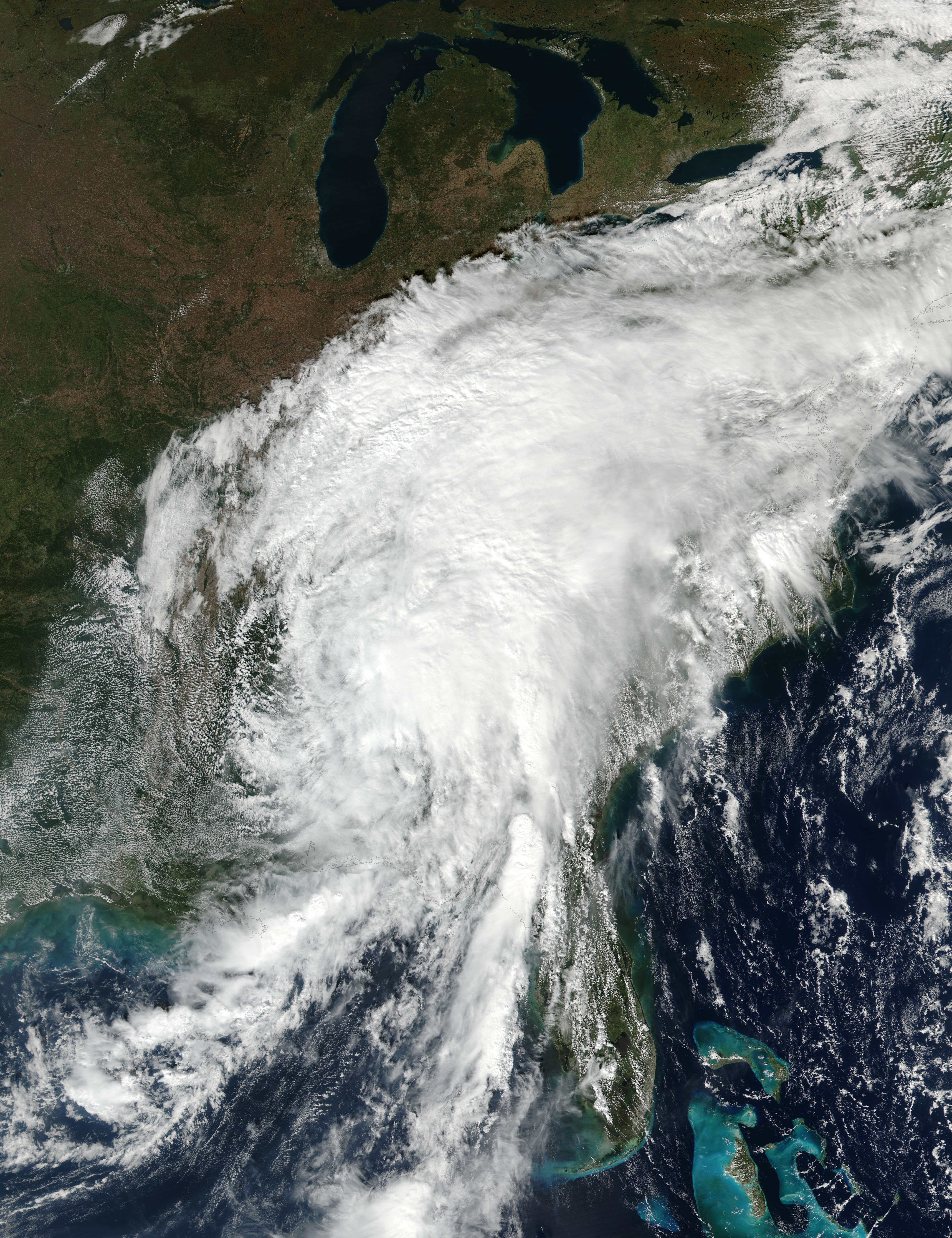 Tropical Depression Nate (16L) over the southeastern United States - related image preview