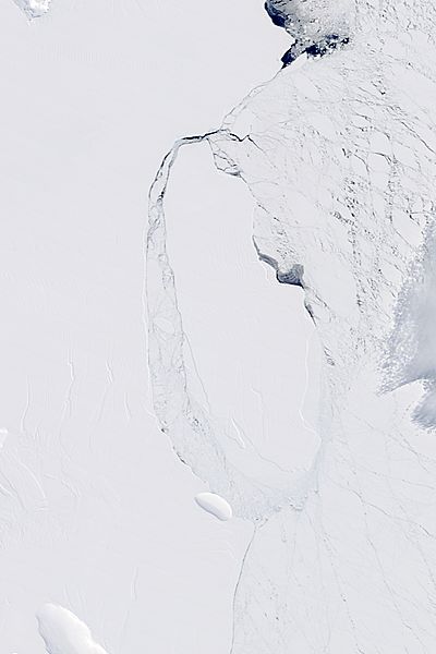 Iceberg A68A off the Larsen C ice shelf, Antarctica - related image preview
