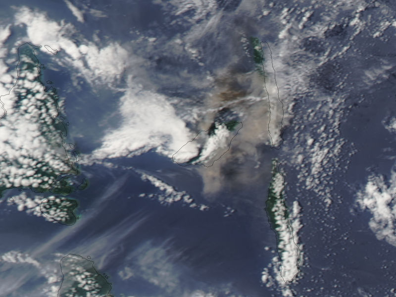 Ash plume from Aoba Volcano, Vanuatu - related image preview