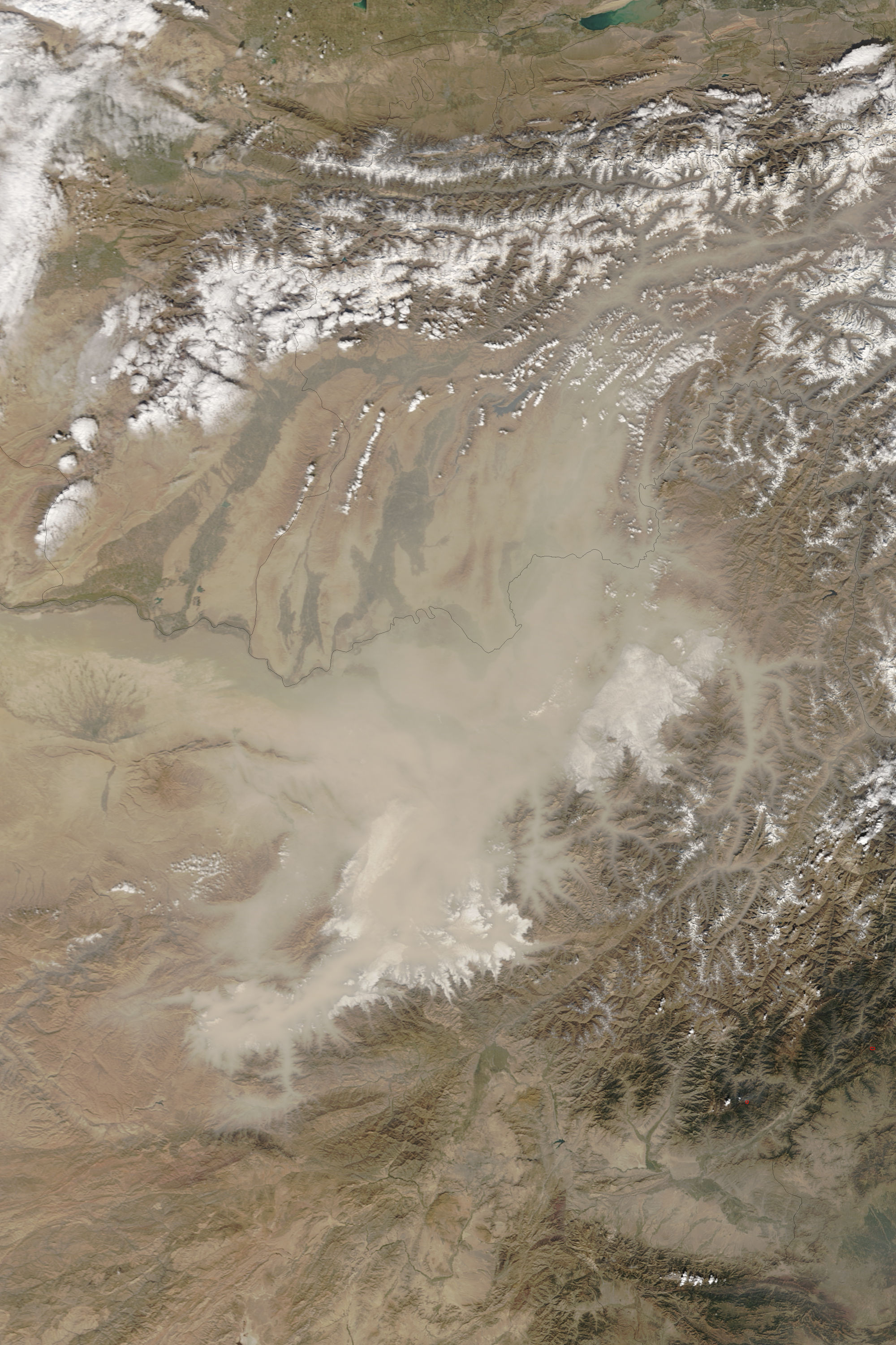 Dust over northeastern Afghanistan - related image preview