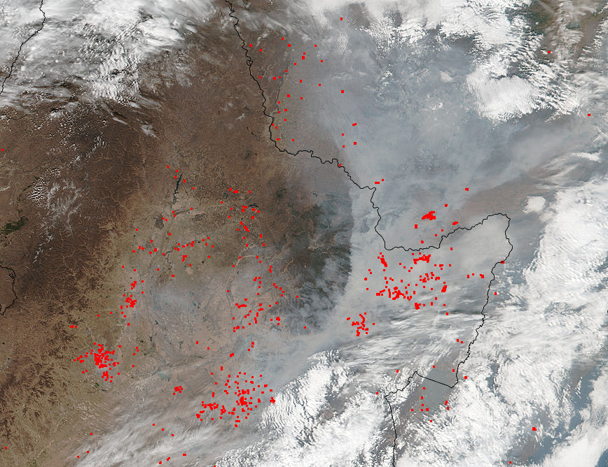 Fires and smoke in eastern China - related image preview