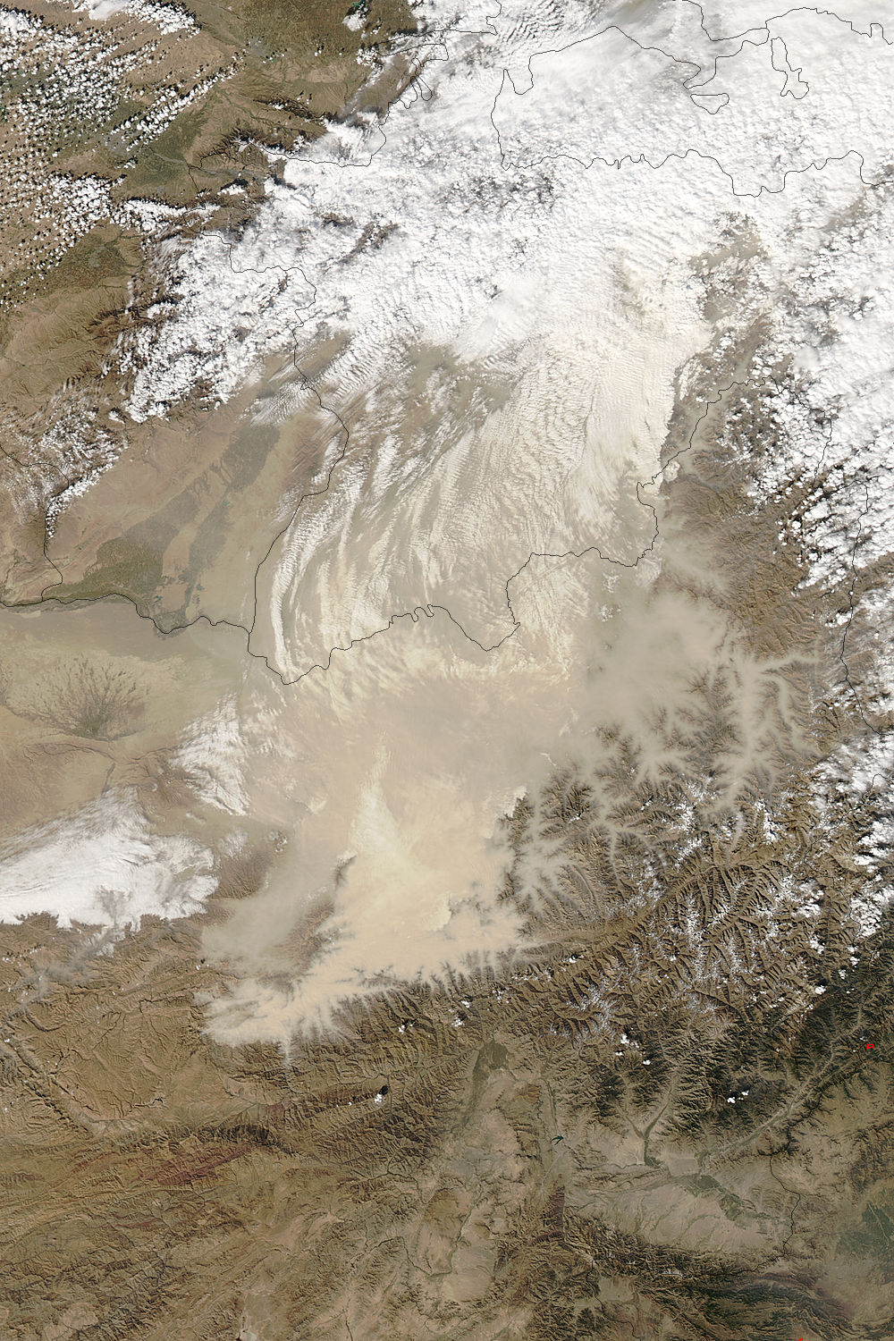Dust over northeastern Afghanistan - related image preview