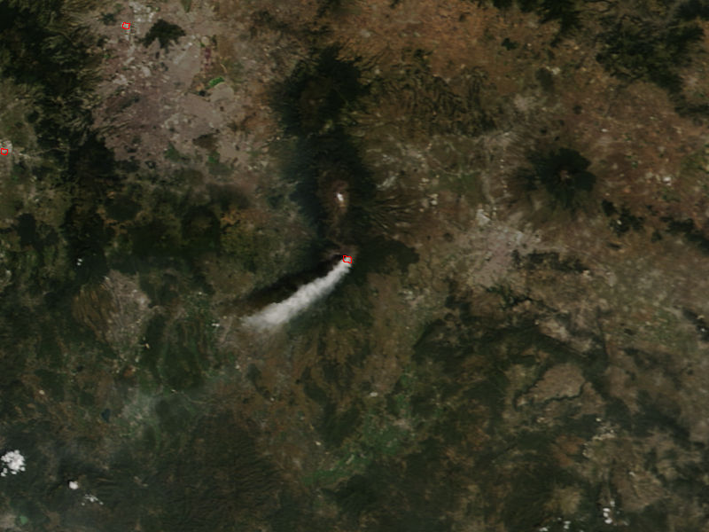 Ash plume from Popocatépetl volcano, Mexico - related image preview